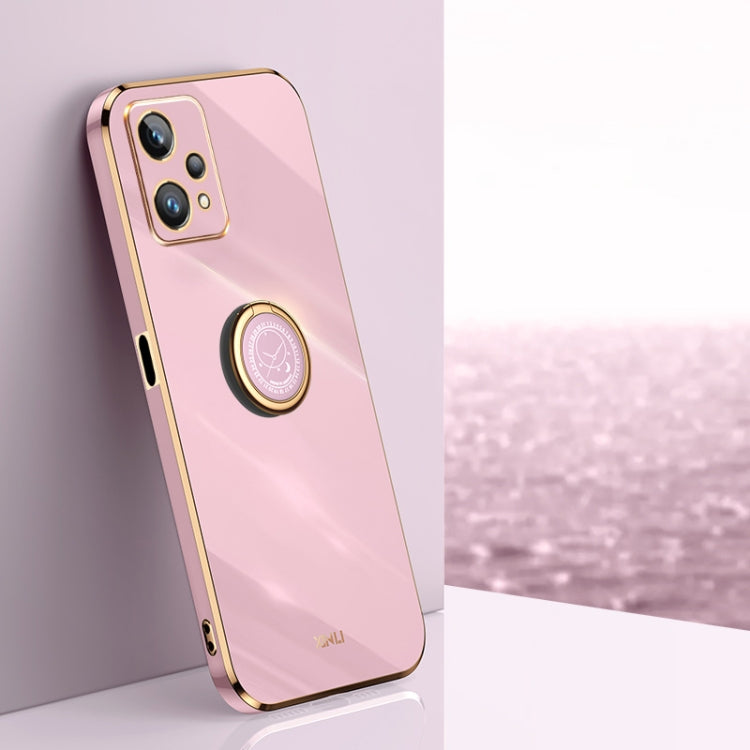 XINLI Straight Edge 6D Electroplate TPU Phone Case with Ring Holder, For Realme GT2 Explorer Master 5G, For Realme 9i, For Realme 9i 5G, For Realme 9 Pro, For Realme C20, For Realme C21Y