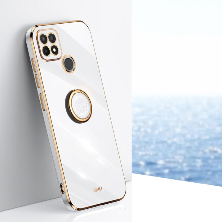 XINLI Straight Edge 6D Electroplate TPU Phone Case with Ring Holder, For Realme GT2 Explorer Master 5G, For Realme 9i, For Realme 9i 5G, For Realme 9 Pro, For Realme C20, For Realme C21Y