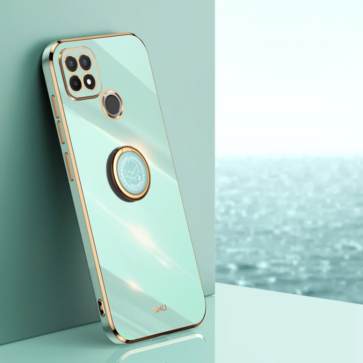 XINLI Straight Edge 6D Electroplate TPU Phone Case with Ring Holder, For Realme GT2 Explorer Master 5G, For Realme 9i, For Realme 9i 5G, For Realme 9 Pro, For Realme C20, For Realme C21Y