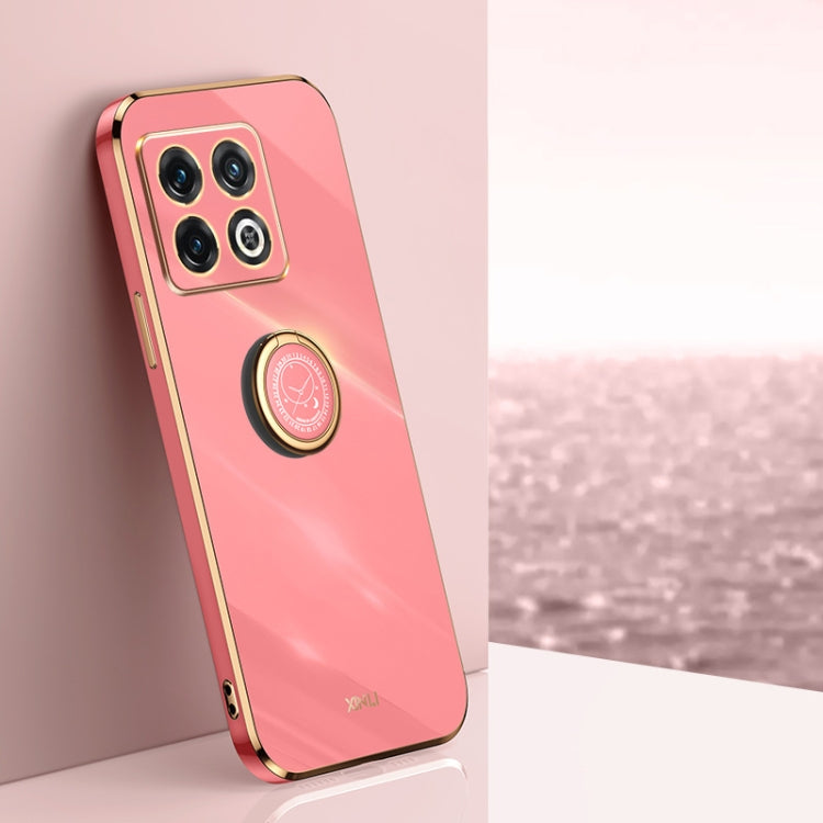 XINLI Straight Edge 6D Electroplate TPU Phone Case with Ring Holder, For OnePlus 10 Pro, For OnePlus Ace, For OnePlus Ace Racing, For OnePlus Ace Pro, For Nothing Phone 1