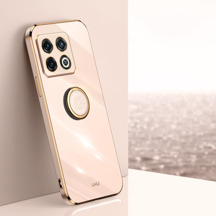 XINLI Straight Edge 6D Electroplate TPU Phone Case with Ring Holder, For OnePlus 10 Pro, For OnePlus Ace, For OnePlus Ace Racing, For OnePlus Ace Pro, For Nothing Phone 1