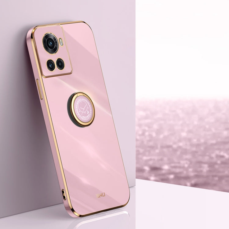 XINLI Straight Edge 6D Electroplate TPU Phone Case with Ring Holder, For OnePlus 10 Pro, For OnePlus Ace, For OnePlus Ace Racing, For OnePlus Ace Pro, For Nothing Phone 1