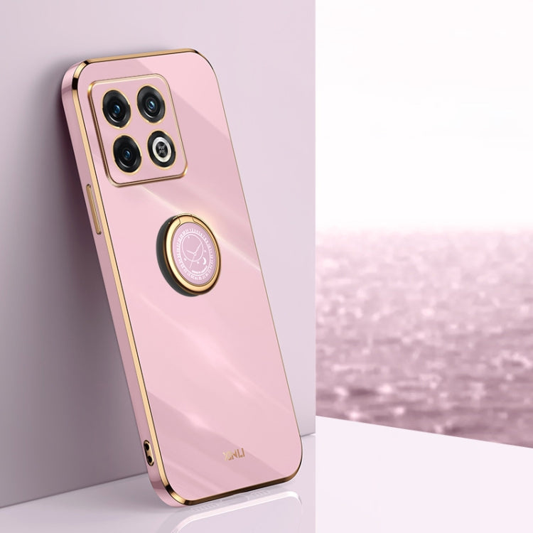 XINLI Straight Edge 6D Electroplate TPU Phone Case with Ring Holder, For OnePlus 10 Pro, For OnePlus Ace, For OnePlus Ace Racing, For OnePlus Ace Pro, For Nothing Phone 1