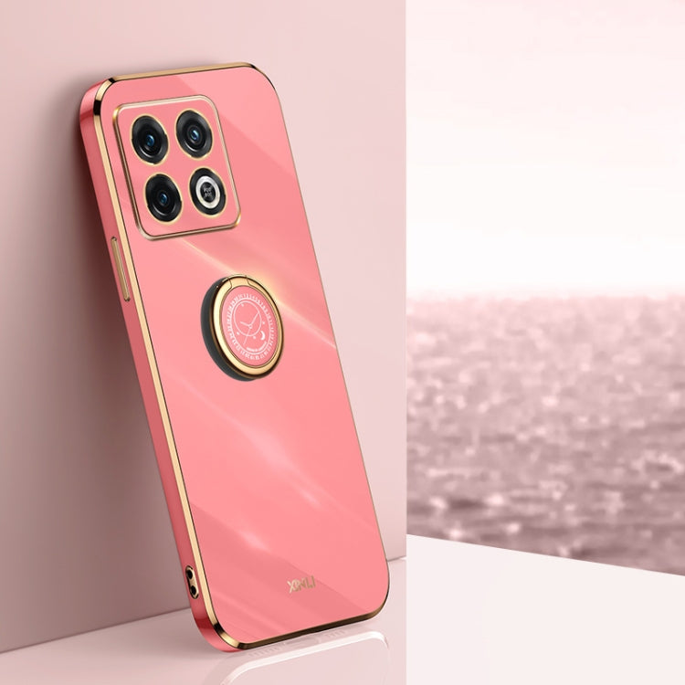 XINLI Straight Edge 6D Electroplate TPU Phone Case with Ring Holder, For OnePlus 10 Pro, For OnePlus Ace, For OnePlus Ace Racing, For OnePlus Ace Pro, For Nothing Phone 1