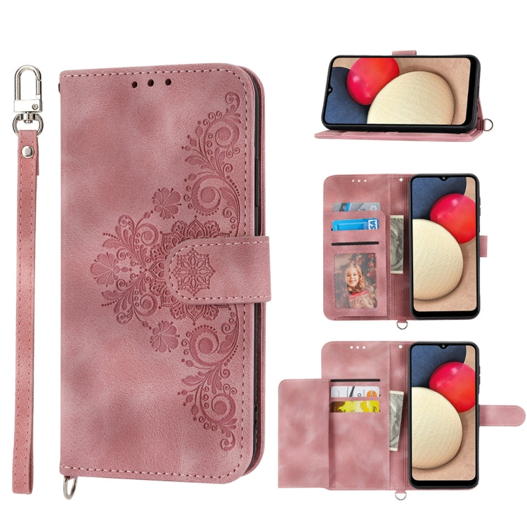 Skin-feel Flowers Embossed Wallet Leather Phone Case, For Samsung Galaxy A54 5G, For Xiaomi 13, For Xiaomi 13 Pro, For Realme 10 4G