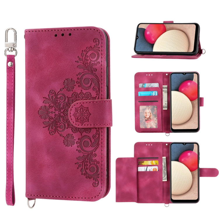 Skin-feel Flowers Embossed Wallet Leather Phone Case, For Samsung Galaxy A54 5G, For Xiaomi 13, For Xiaomi 13 Pro, For Realme 10 4G