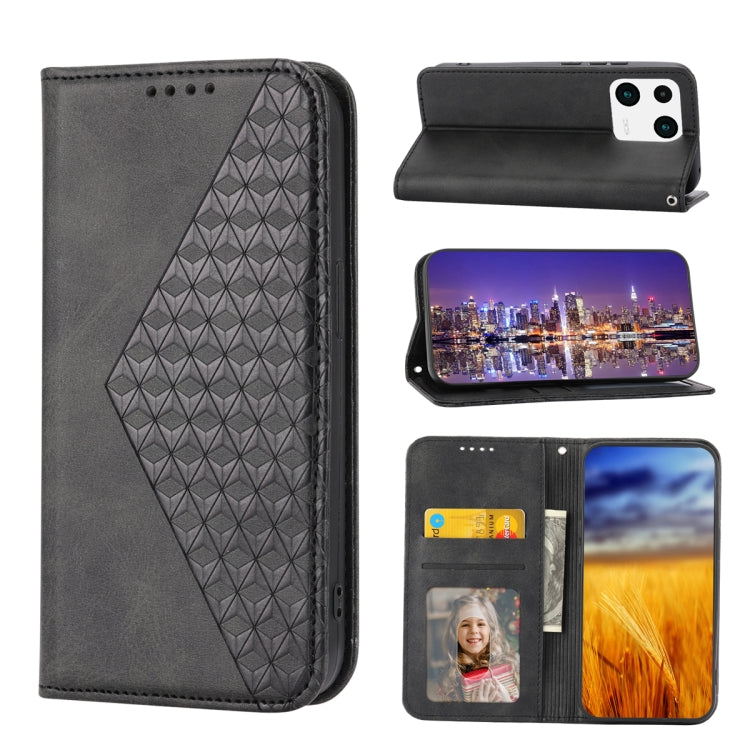 Cubic Grid Calf Texture Magnetic Leather Phone Case, For Samsung Galaxy A54 5G, For Xiaomi 13, For Xiaomi 13 Pro, For Xiaomi Poco C40, For Realme 10 4G