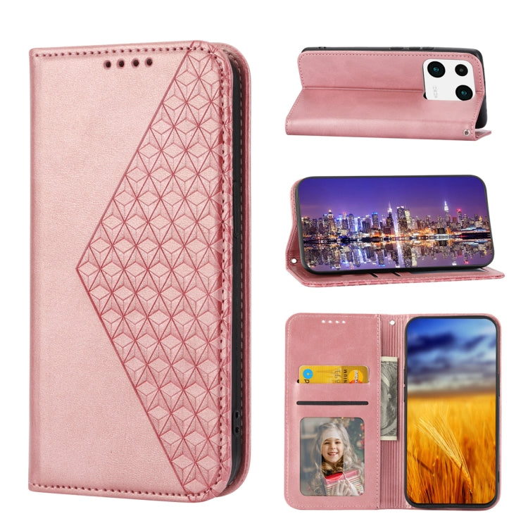 Cubic Grid Calf Texture Magnetic Leather Phone Case, For Samsung Galaxy A54 5G, For Xiaomi 13, For Xiaomi 13 Pro, For Xiaomi Poco C40, For Realme 10 4G