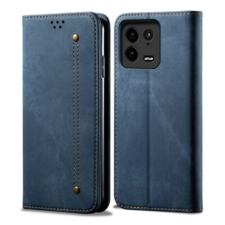 Denim Texture Leather Phone Case, For Xiaomi 13 Pro, For Samsung Galaxy S23 5G, For Samsung Galaxy S23+ 5G