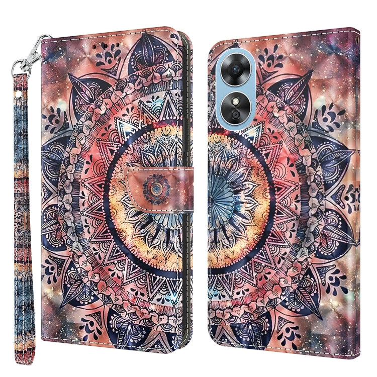 3D Painted Leather Phone Case, For OPPO A17, For Samsung Galaxy A54 5G