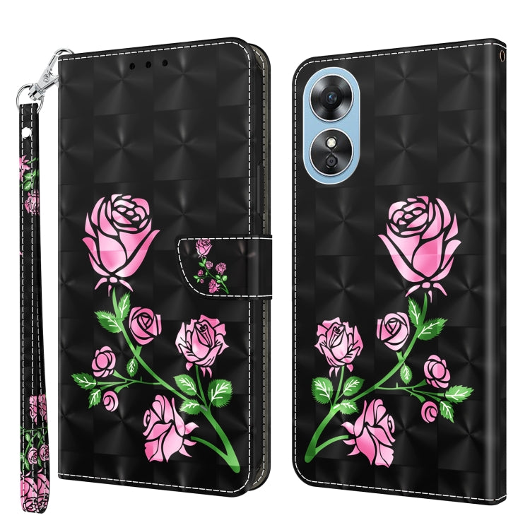 3D Painted Leather Phone Case, For OPPO A17, For Samsung Galaxy A54 5G