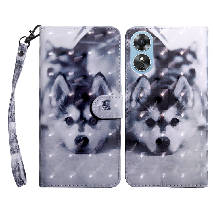 3D Painted Leather Phone Case, For OPPO A17, For Samsung Galaxy A54 5G