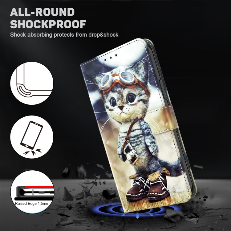 3D Painted Leather Phone Case, For OPPO A17, For Samsung Galaxy A54 5G