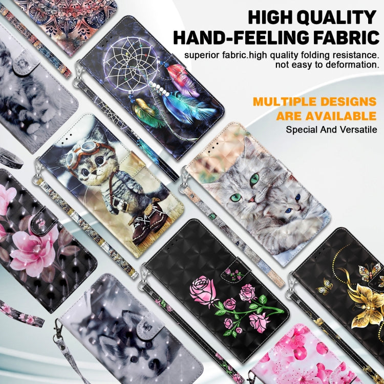 3D Painted Leather Phone Case, For OPPO A17, For Samsung Galaxy A54 5G