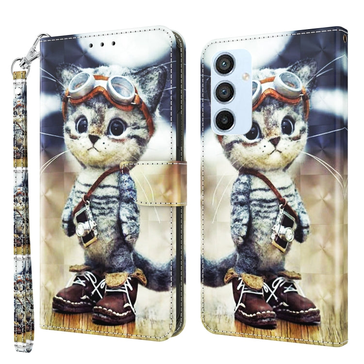 3D Painted Leather Phone Case, For OPPO A17, For Samsung Galaxy A54 5G