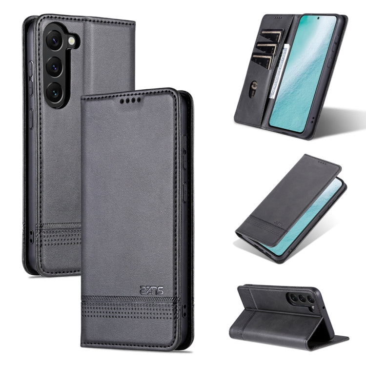 AZNS Magnetic Calf Texture Flip Leather Phone Case, For Samsung Galaxy S23 5G, For Samsung Galaxy S23+ 5G, For Samsung Galaxy S23 Ultra 5G, For Xiaomi Redmi Note 12 Pro 5G China / Note 12 Pro 5G+ China