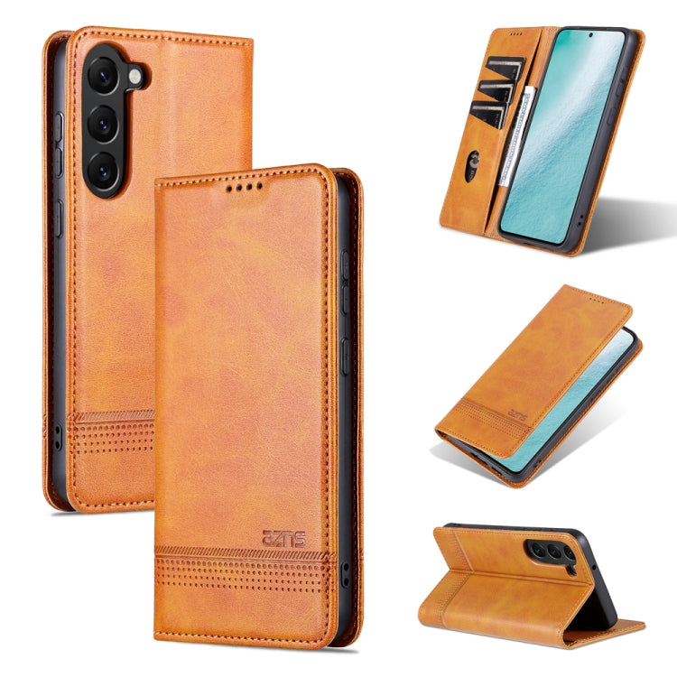 AZNS Magnetic Calf Texture Flip Leather Phone Case, For Samsung Galaxy S23 5G, For Samsung Galaxy S23+ 5G, For Samsung Galaxy S23 Ultra 5G, For Xiaomi Redmi Note 12 Pro 5G China / Note 12 Pro 5G+ China