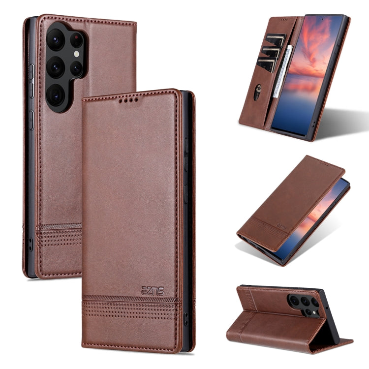 AZNS Magnetic Calf Texture Flip Leather Phone Case, For Samsung Galaxy S23 5G, For Samsung Galaxy S23+ 5G, For Samsung Galaxy S23 Ultra 5G, For Xiaomi Redmi Note 12 Pro 5G China / Note 12 Pro 5G+ China