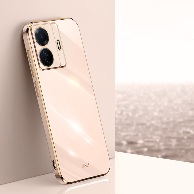 XINLI Straight Edge 6D Electroplate TPU Phone Case, For vivo iQOO 9, For vivo S15, For vivo S15e, For vivo S15 Pro, For vivo T2x, For vivo V25