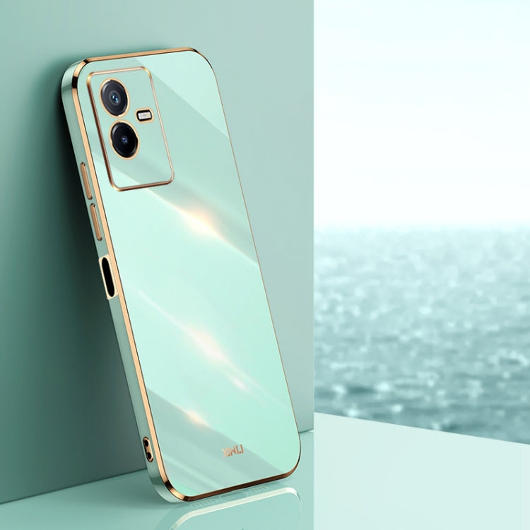XINLI Straight Edge 6D Electroplate TPU Phone Case, For vivo iQOO 9, For vivo S15, For vivo S15e, For vivo S15 Pro, For vivo T2x, For vivo V25
