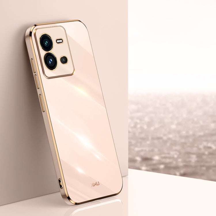 XINLI Straight Edge 6D Electroplate TPU Phone Case, For vivo iQOO 9, For vivo S15, For vivo S15e, For vivo S15 Pro, For vivo T2x, For vivo V25