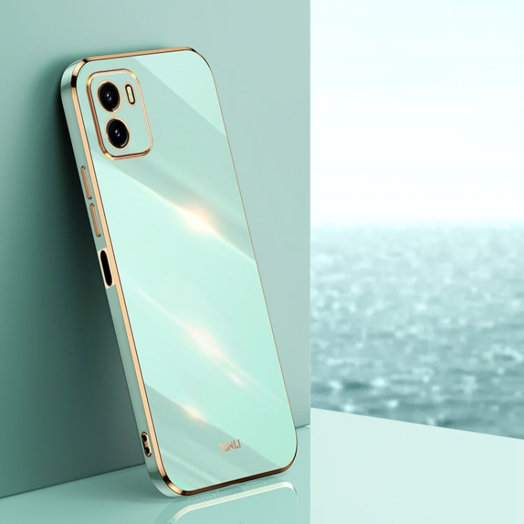XINLI Straight Edge 6D Electroplate TPU Phone Case, For vivo Y10, For vivo Y16 4G, For vivo Y22s, For vivo Y32 4G, For vivo Y33s Global, For vivo Y35 4G