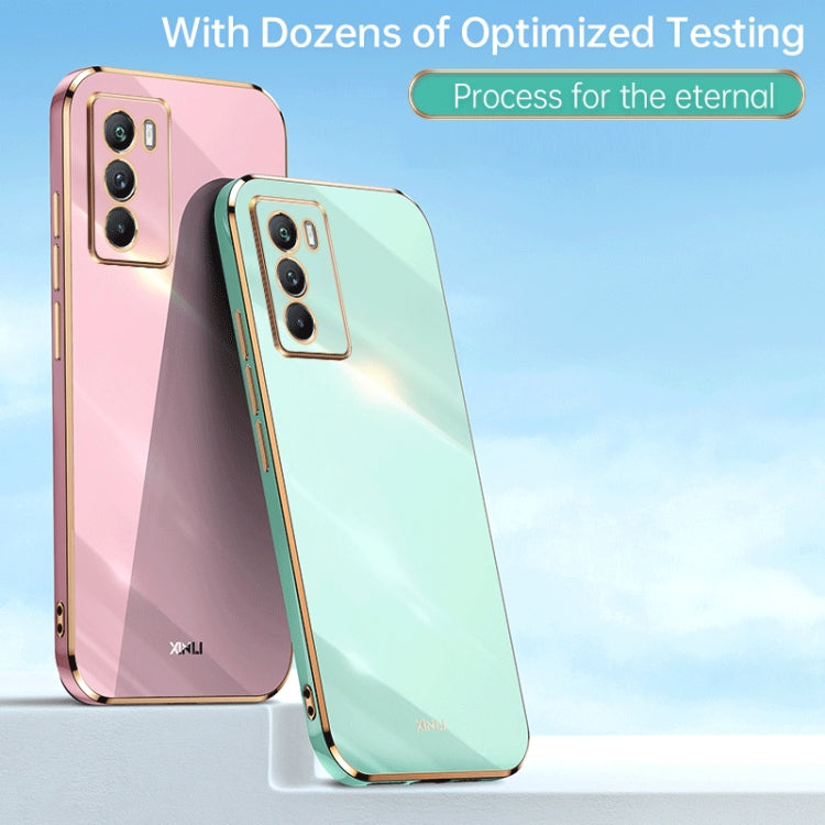 XINLI Straight Edge 6D Electroplate TPU Phone Case, For vivo Y10, For vivo Y16 4G, For vivo Y22s, For vivo Y32 4G, For vivo Y33s Global, For vivo Y35 4G