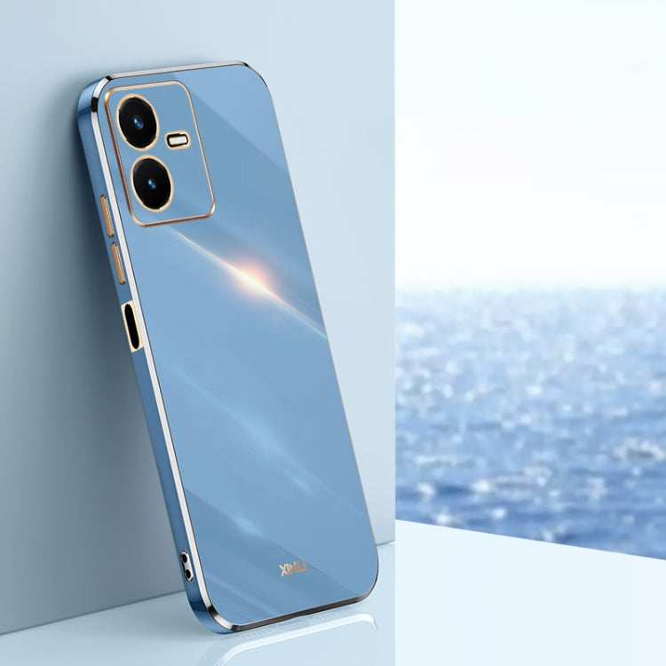 XINLI Straight Edge 6D Electroplate TPU Phone Case, For vivo Y10, For vivo Y16 4G, For vivo Y22s, For vivo Y32 4G, For vivo Y33s Global, For vivo Y35 4G