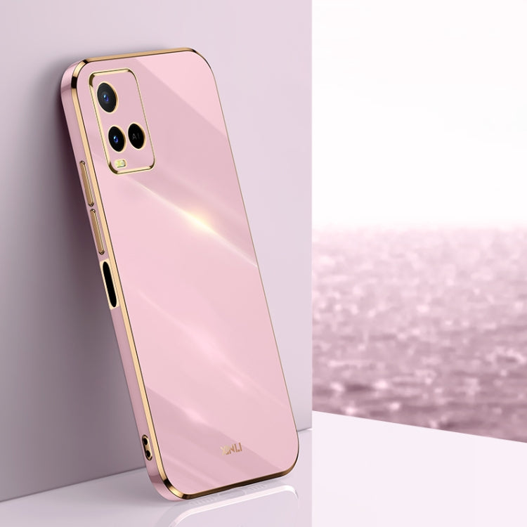 XINLI Straight Edge 6D Electroplate TPU Phone Case, For vivo Y10, For vivo Y16 4G, For vivo Y22s, For vivo Y32 4G, For vivo Y33s Global, For vivo Y35 4G