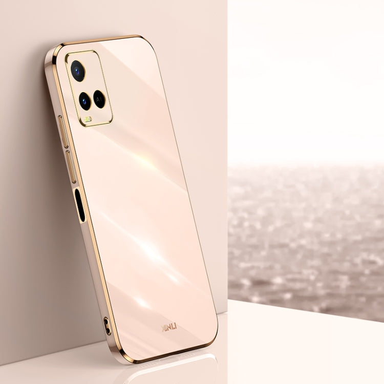 XINLI Straight Edge 6D Electroplate TPU Phone Case, For vivo Y10, For vivo Y16 4G, For vivo Y22s, For vivo Y32 4G, For vivo Y33s Global, For vivo Y35 4G