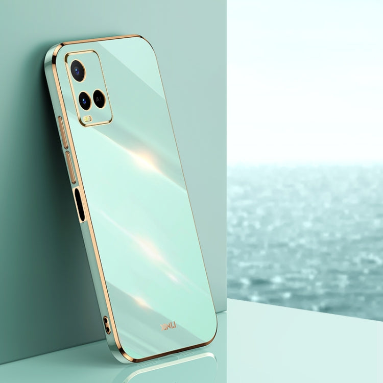 XINLI Straight Edge 6D Electroplate TPU Phone Case, For vivo Y10, For vivo Y16 4G, For vivo Y22s, For vivo Y32 4G, For vivo Y33s Global, For vivo Y35 4G