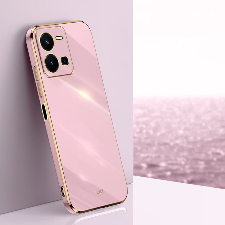 XINLI Straight Edge 6D Electroplate TPU Phone Case, For vivo Y10, For vivo Y16 4G, For vivo Y22s, For vivo Y32 4G, For vivo Y33s Global, For vivo Y35 4G
