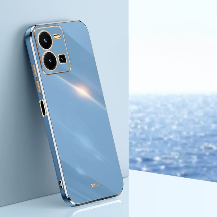 XINLI Straight Edge 6D Electroplate TPU Phone Case, For vivo Y10, For vivo Y16 4G, For vivo Y22s, For vivo Y32 4G, For vivo Y33s Global, For vivo Y35 4G
