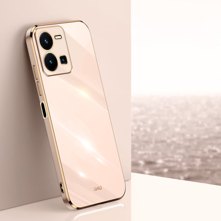 XINLI Straight Edge 6D Electroplate TPU Phone Case, For vivo Y10, For vivo Y16 4G, For vivo Y22s, For vivo Y32 4G, For vivo Y33s Global, For vivo Y35 4G