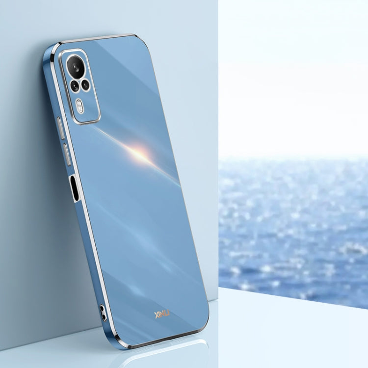 XINLI Straight Edge 6D Electroplate TPU Phone Case, For vivo Y55s 5G, For vivo Z5x, For vivo Y33s, For vivo Y51 2020 December