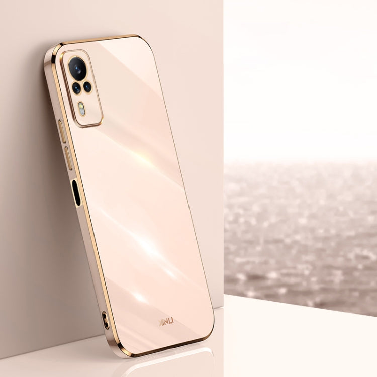 XINLI Straight Edge 6D Electroplate TPU Phone Case, For vivo Y55s 5G, For vivo Z5x, For vivo Y33s, For vivo Y51 2020 December