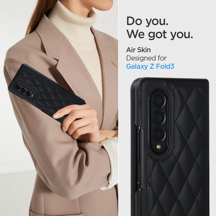 Rhombic Microfiber Folding Phone Case, For Samsung Galaxy Z Fold4, For Samsung Galaxy Z Fold3, For Samsung Galaxy Z Flip4, For Samsung Galaxy Z Flip3
