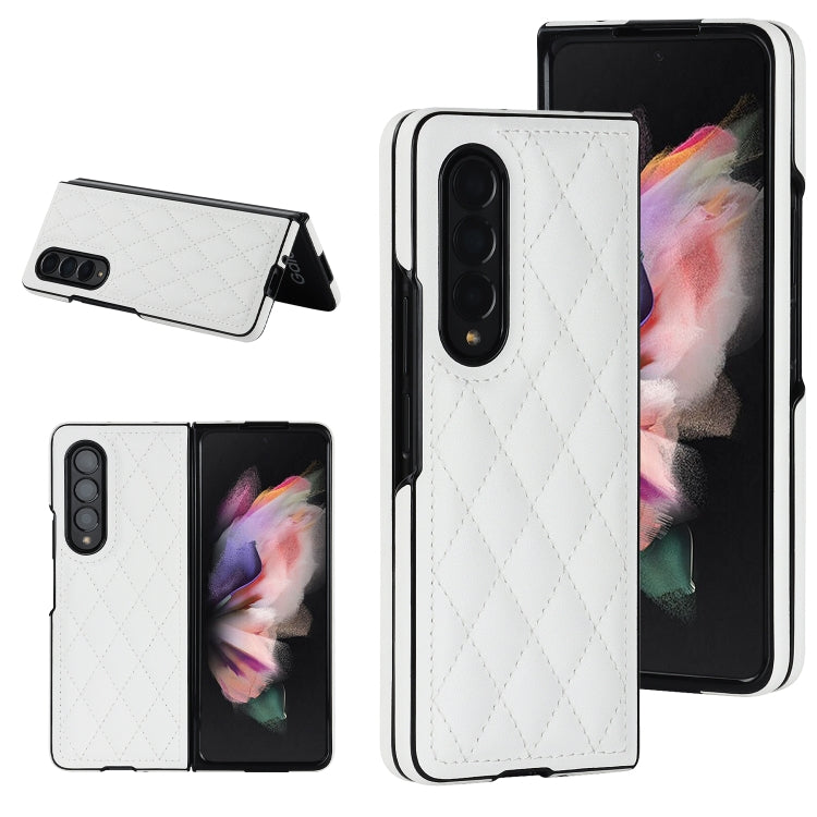 Rhombic Microfiber Folding Phone Case, For Samsung Galaxy Z Fold4, For Samsung Galaxy Z Fold3, For Samsung Galaxy Z Flip4, For Samsung Galaxy Z Flip3