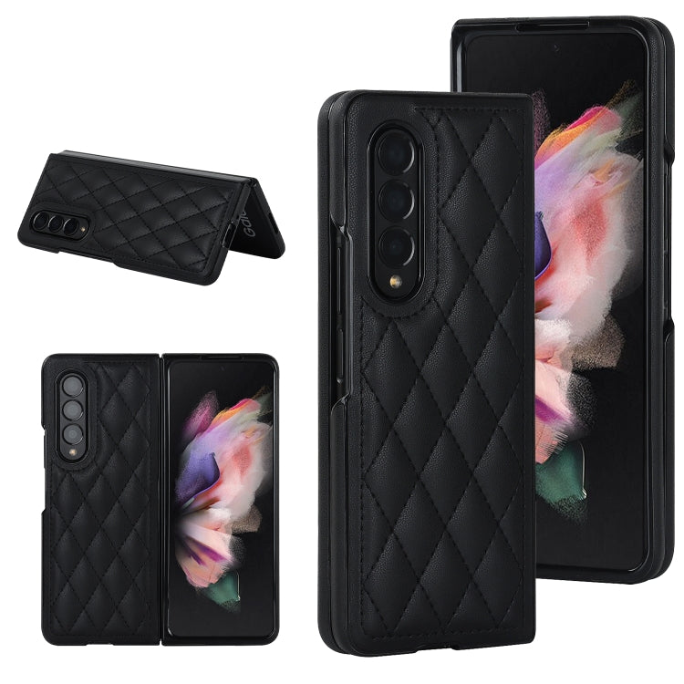 Rhombic Microfiber Folding Phone Case, For Samsung Galaxy Z Fold4, For Samsung Galaxy Z Fold3, For Samsung Galaxy Z Flip4, For Samsung Galaxy Z Flip3