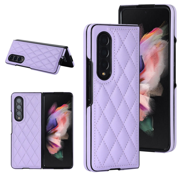 Rhombic Microfiber Folding Phone Case, For Samsung Galaxy Z Fold4, For Samsung Galaxy Z Fold3, For Samsung Galaxy Z Flip4, For Samsung Galaxy Z Flip3