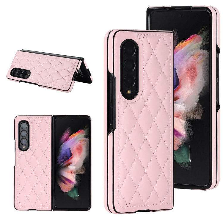 Rhombic Microfiber Folding Phone Case, For Samsung Galaxy Z Fold4, For Samsung Galaxy Z Fold3, For Samsung Galaxy Z Flip4, For Samsung Galaxy Z Flip3