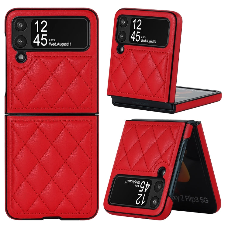 Rhombic Microfiber Folding Phone Case, For Samsung Galaxy Z Fold4, For Samsung Galaxy Z Fold3, For Samsung Galaxy Z Flip4, For Samsung Galaxy Z Flip3
