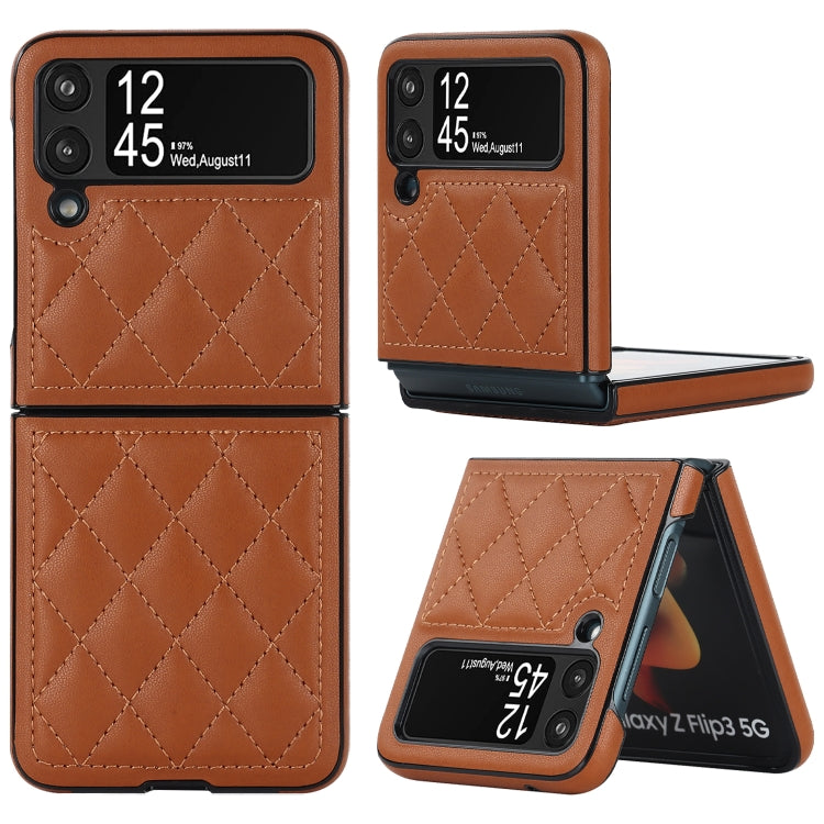 Rhombic Microfiber Folding Phone Case, For Samsung Galaxy Z Fold4, For Samsung Galaxy Z Fold3, For Samsung Galaxy Z Flip4, For Samsung Galaxy Z Flip3