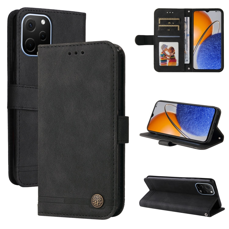 Skin Feel Life Tree Metal Button Leather Phone Case, For Huawei nova Y61, For Realme 10 4G Global, For Realme 10 Pro 5G, For Realme 10 Pro+ 5G, For Samsung Galaxy A04e, For Samsung Galaxy A34 5G