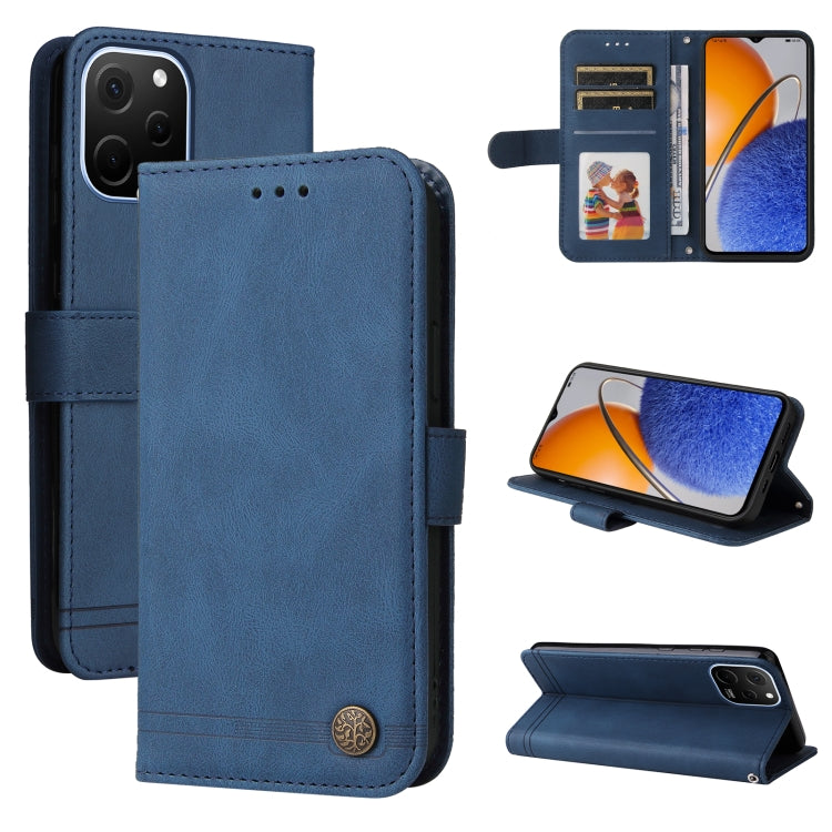Skin Feel Life Tree Metal Button Leather Phone Case, For Huawei nova Y61, For Realme 10 4G Global, For Realme 10 Pro 5G, For Realme 10 Pro+ 5G, For Samsung Galaxy A04e, For Samsung Galaxy A34 5G