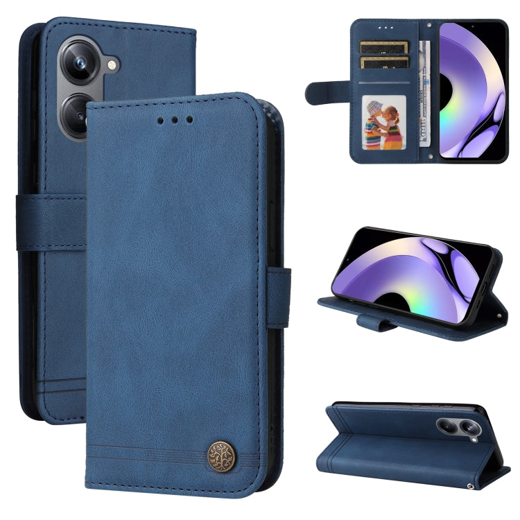 Skin Feel Life Tree Metal Button Leather Phone Case, For Huawei nova Y61, For Realme 10 4G Global, For Realme 10 Pro 5G, For Realme 10 Pro+ 5G, For Samsung Galaxy A04e, For Samsung Galaxy A34 5G