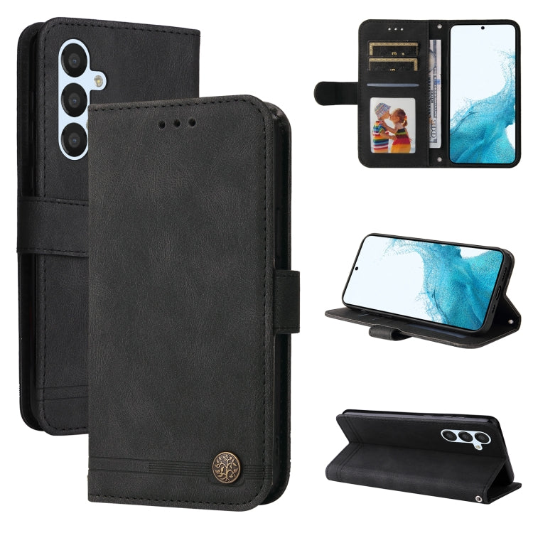 Skin Feel Life Tree Metal Button Leather Phone Case, For Huawei nova Y61, For Realme 10 4G Global, For Realme 10 Pro 5G, For Realme 10 Pro+ 5G, For Samsung Galaxy A04e, For Samsung Galaxy A34 5G