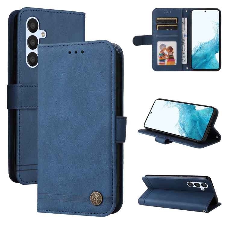 Skin Feel Life Tree Metal Button Leather Phone Case, For Huawei nova Y61, For Realme 10 4G Global, For Realme 10 Pro 5G, For Realme 10 Pro+ 5G, For Samsung Galaxy A04e, For Samsung Galaxy A34 5G