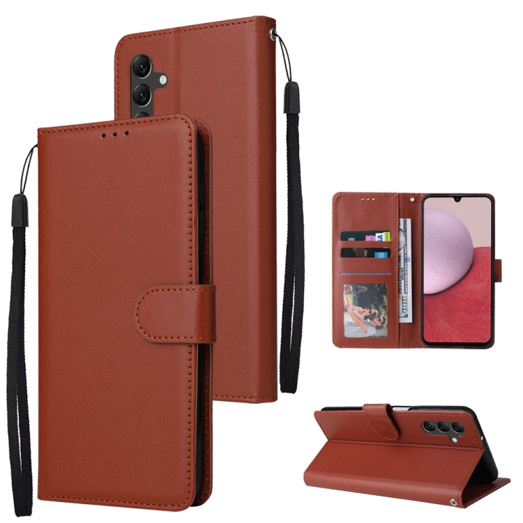 Multifunctional 3 Card Slots Leather Phone Case, For Samsung Galaxy A14 5G, For Xiaomi Redmi Note 12 China, For Xiaomi Redmi Note 12 Pro 5G China, For Xiaomi Redmi Note 12 Pro+ China
