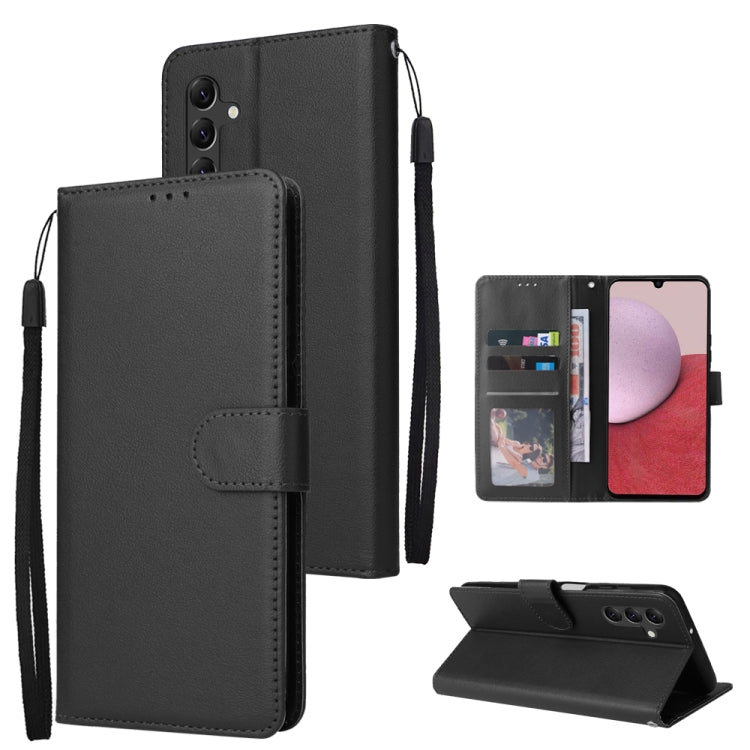 Multifunctional 3 Card Slots Leather Phone Case, For Samsung Galaxy A14 5G, For Xiaomi Redmi Note 12 China, For Xiaomi Redmi Note 12 Pro 5G China, For Xiaomi Redmi Note 12 Pro+ China